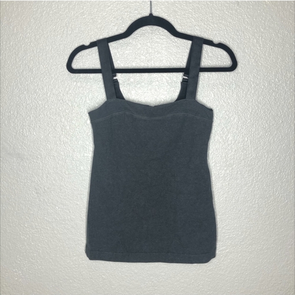 Lululemon Charcoal Gray Adjustable Strap Tank Top Size: 6 - Picture 2 of 6